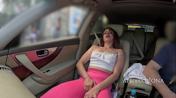Power SQUIRT and Mouth Piss on a City drive in my CAR