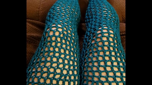 Full Length Leggings Teal Crochet
