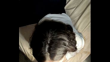 young woman is excited by my hard cock!