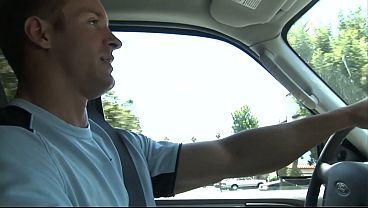 Watch her suck and fuck this guy to completion and let some of the jizz drip down onto that rack