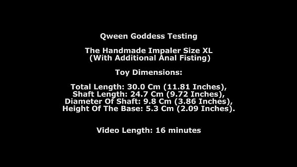 Qween Goddess Testing The Handmade Impaler Size XL (With Additional Anal Fisting) TWT359