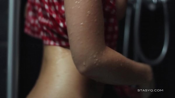 Beautiful russian amateur Darina dancing in the shower