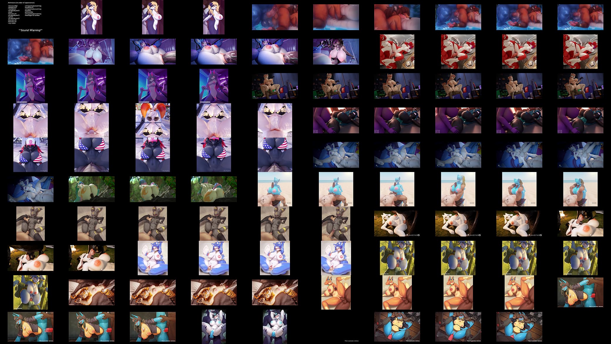 Furry Yiff Compilation! Best Animations 预览图