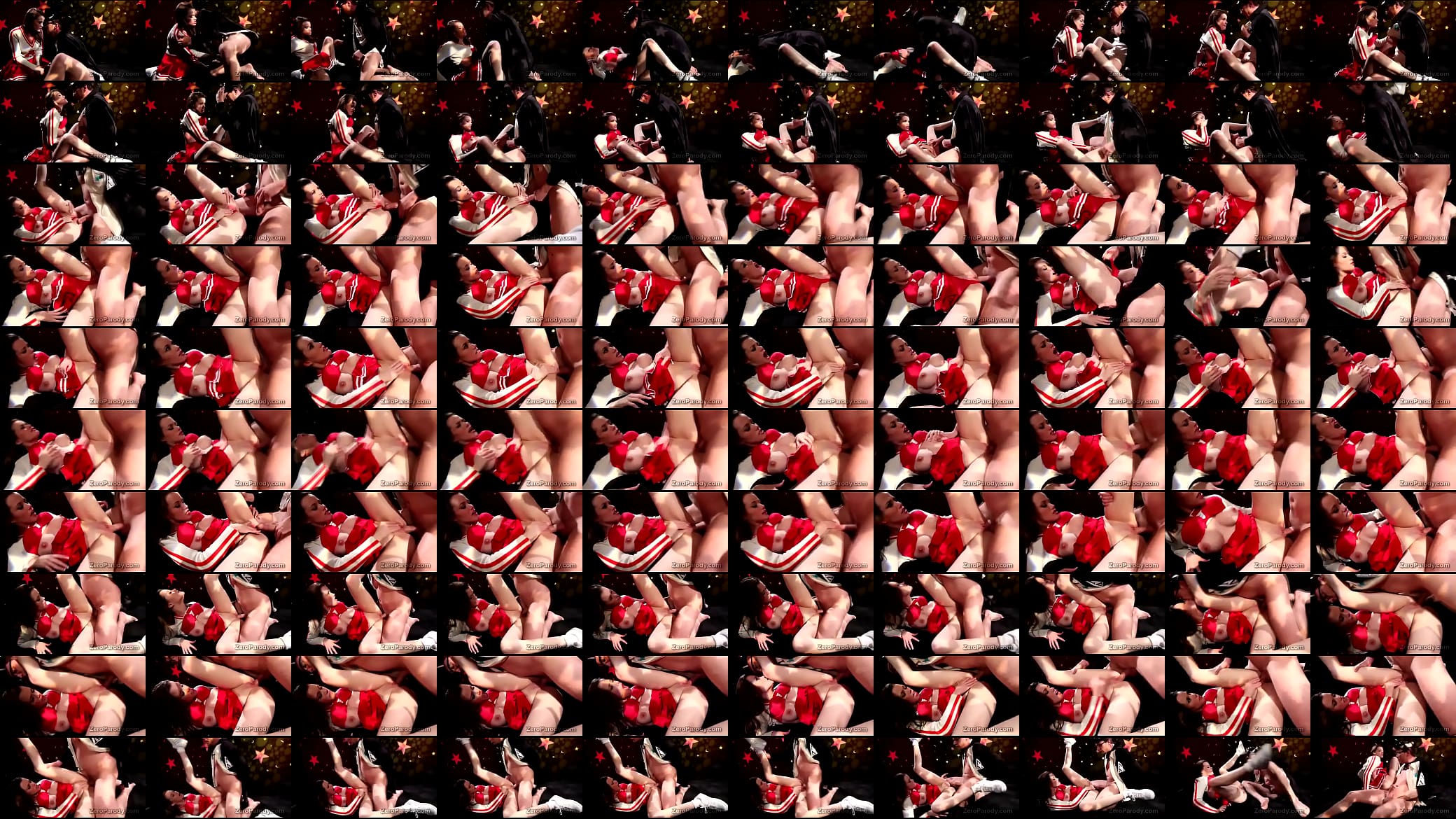 Cheerleader with gorgeous body gets pumped by masked perv in parody 预览图