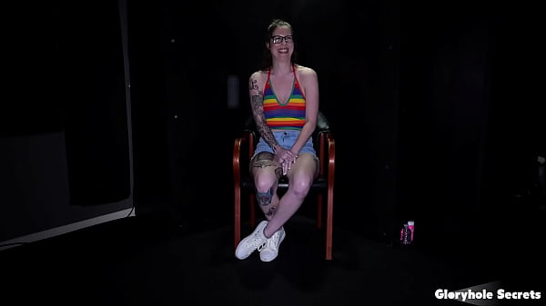 GloryholeSecrets - Inked Babe Gives Many Blowjobs At The Gloryhole