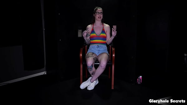 GloryholeSecrets - Inked Babe Gives Many Blowjobs At The Gloryhole