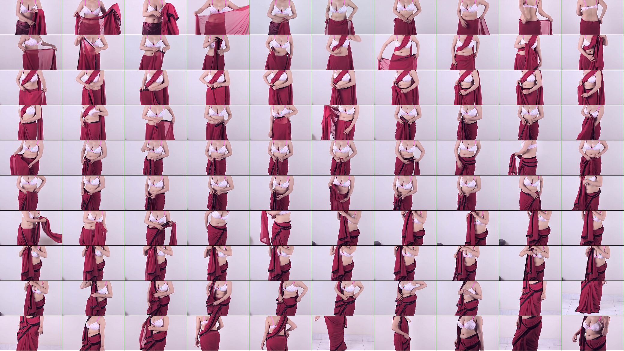 How To Wear Saree Perfectly Step By Step - DIY Saree D - Easily, Quickly and Perfectly (480p).MP4 预览图