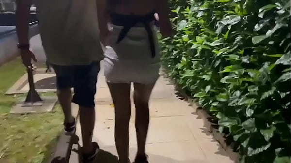 I went to see the condominium where my step uncle lives, played on the playground swing and played on the terrace giving my pussy