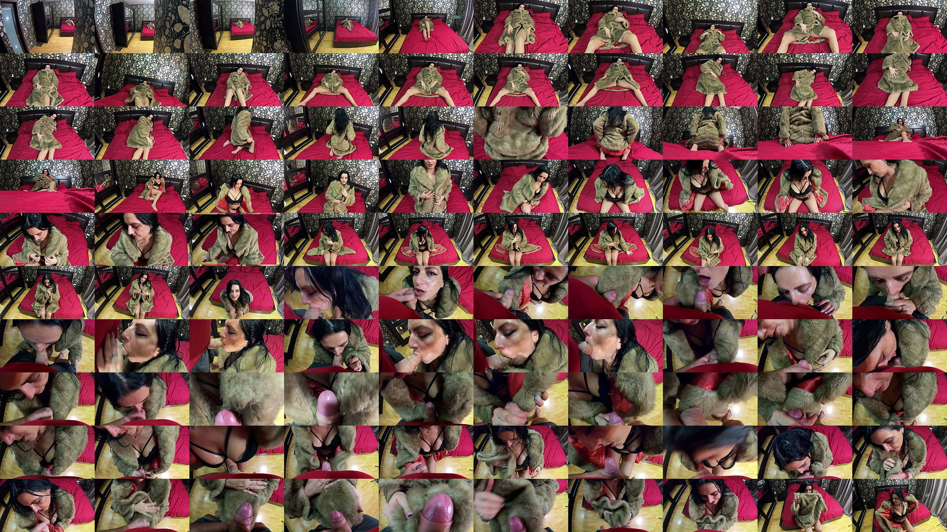 Cum Play in Fur Coat &amp; Pantyhose &ndash; Blowjob Fantasy with My Boss&rsquo;s Gift 预览图