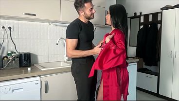 Home from Work Tired, Wife Swallows His Full Load