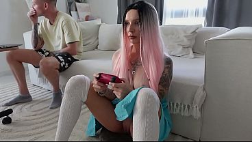 Teasing Step Sis In Short Skirt No Panties Got ...