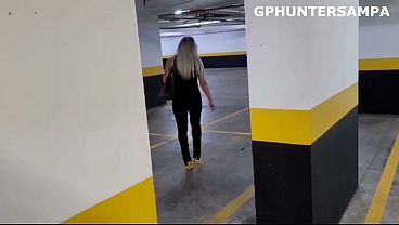 Whore degraded in parking garage