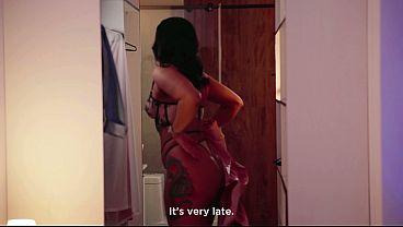 My MILF neighbor flirts with me in the elevator, so I pay her an “innocent” visit.