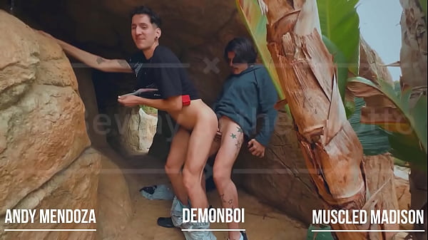 Threeway in the grotto at CasaMaxxx with these two studs VersVersaceBoi MuscledMadison Full scene dropping in April