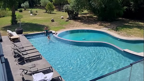 Hot moment at the pool