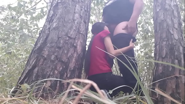 We hid under a tree from the rain and we had sex to keep warm - Lesbian Illusion Girls