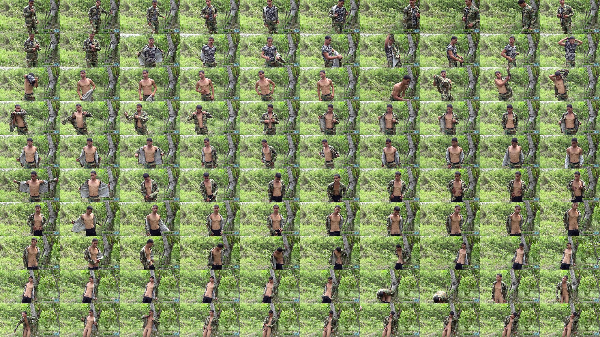 Twink scout wanking off in the woods 预览图