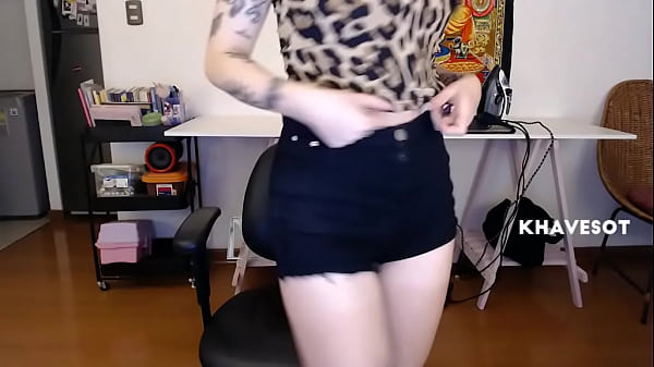 petite woman cute ass touches herself on camera