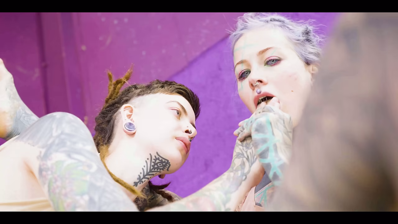 Shy Tattooed Alt Teen&rsquo_s First Anal Orgasm with Doxy Fingering