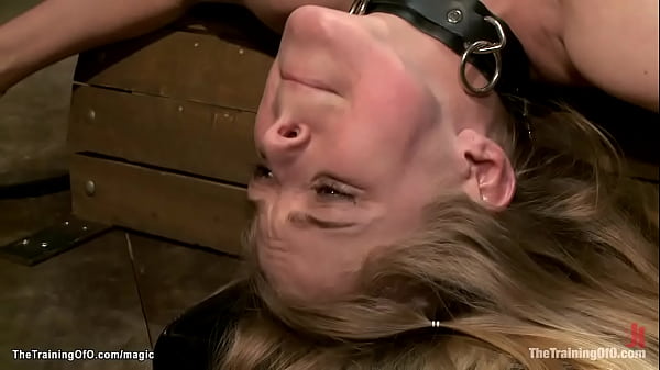 Gimp anal fucking bound blonde trainee