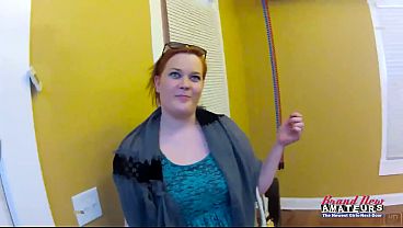 Carolyn Busty Curvy Redhead Coed Solo Toy Play Deep Dildo Ride!