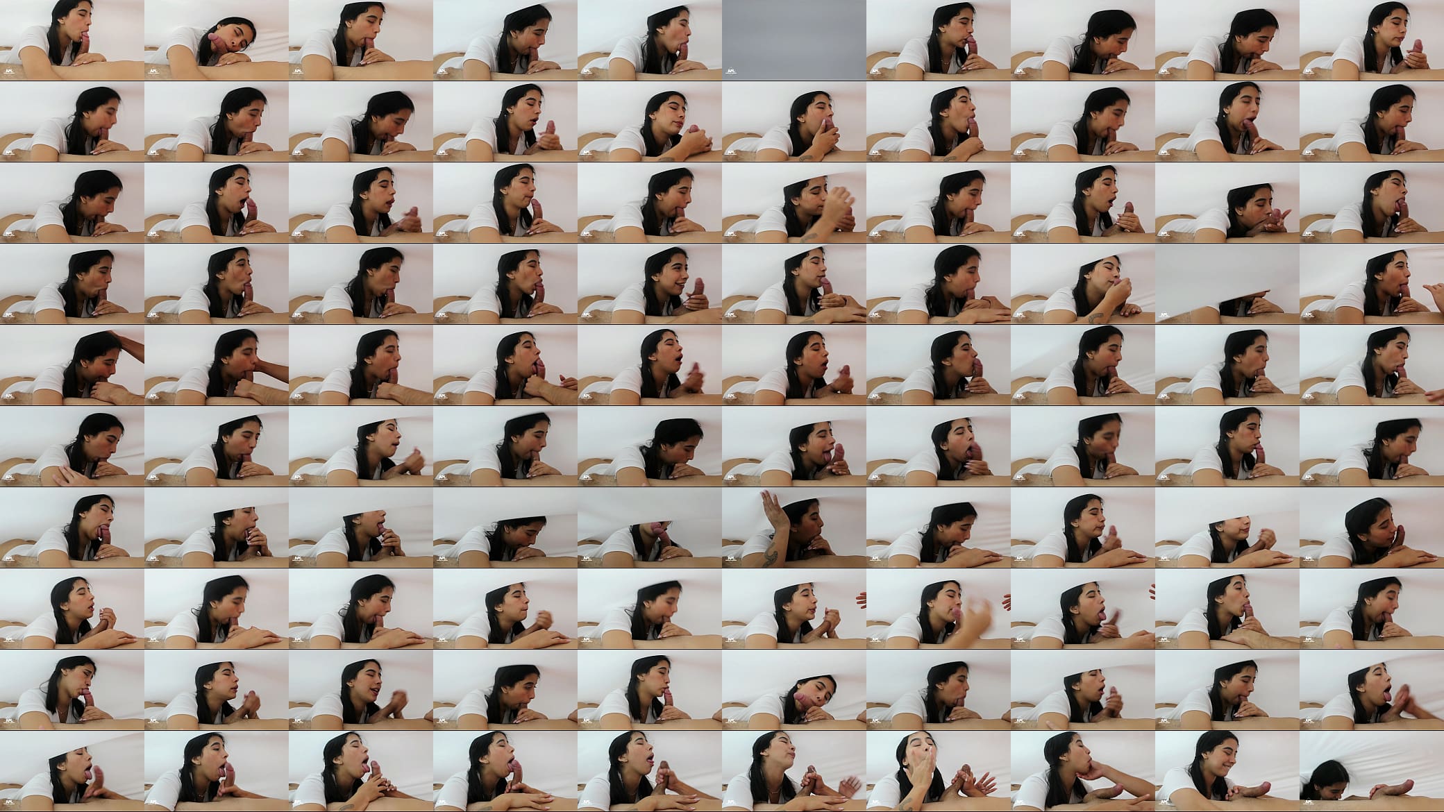 La perra de mi vecina se mete bajo las sabanas para chuparme la polla y comerse mi semen. PARTE 2 预览图