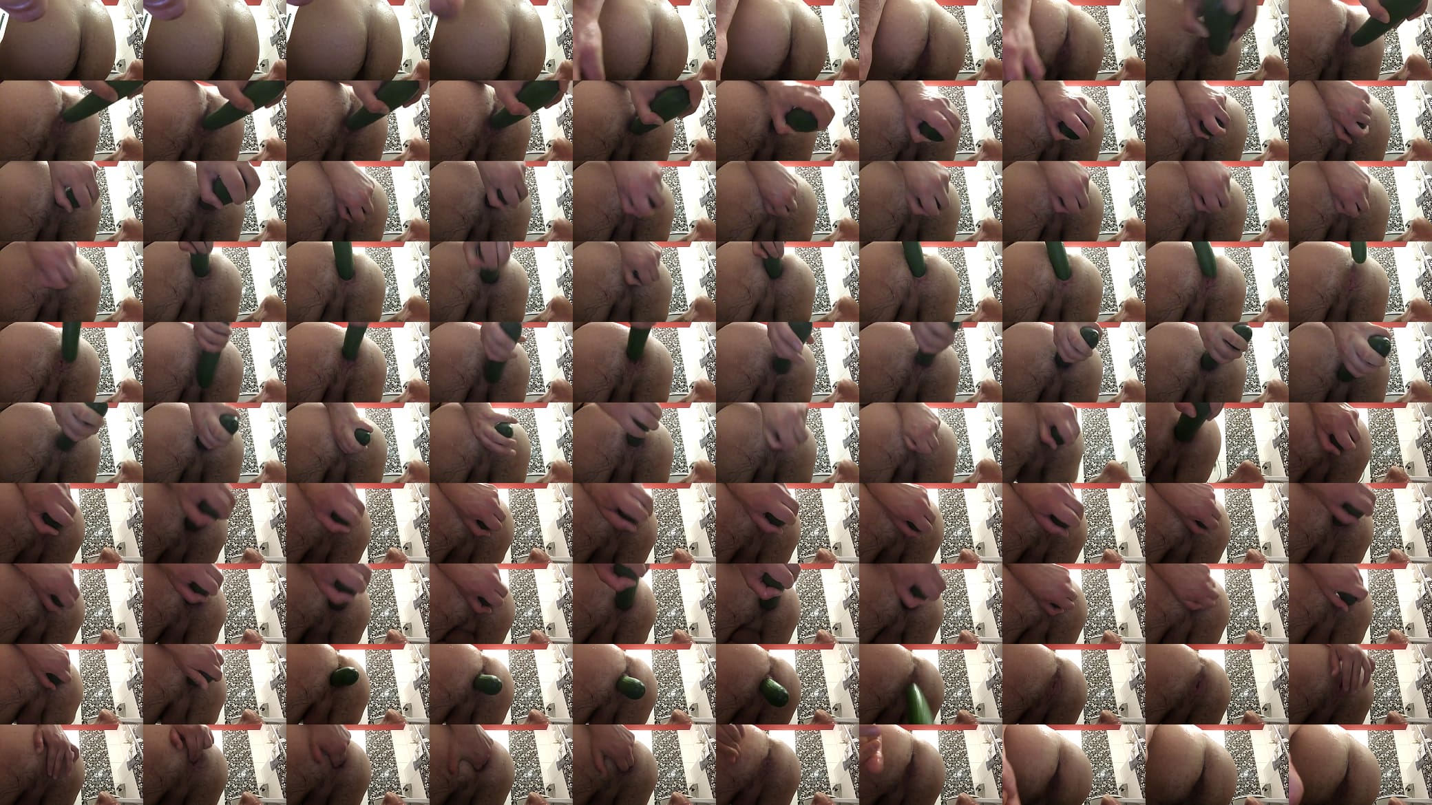 Anal bi guy cucumber deep dildo 预览图