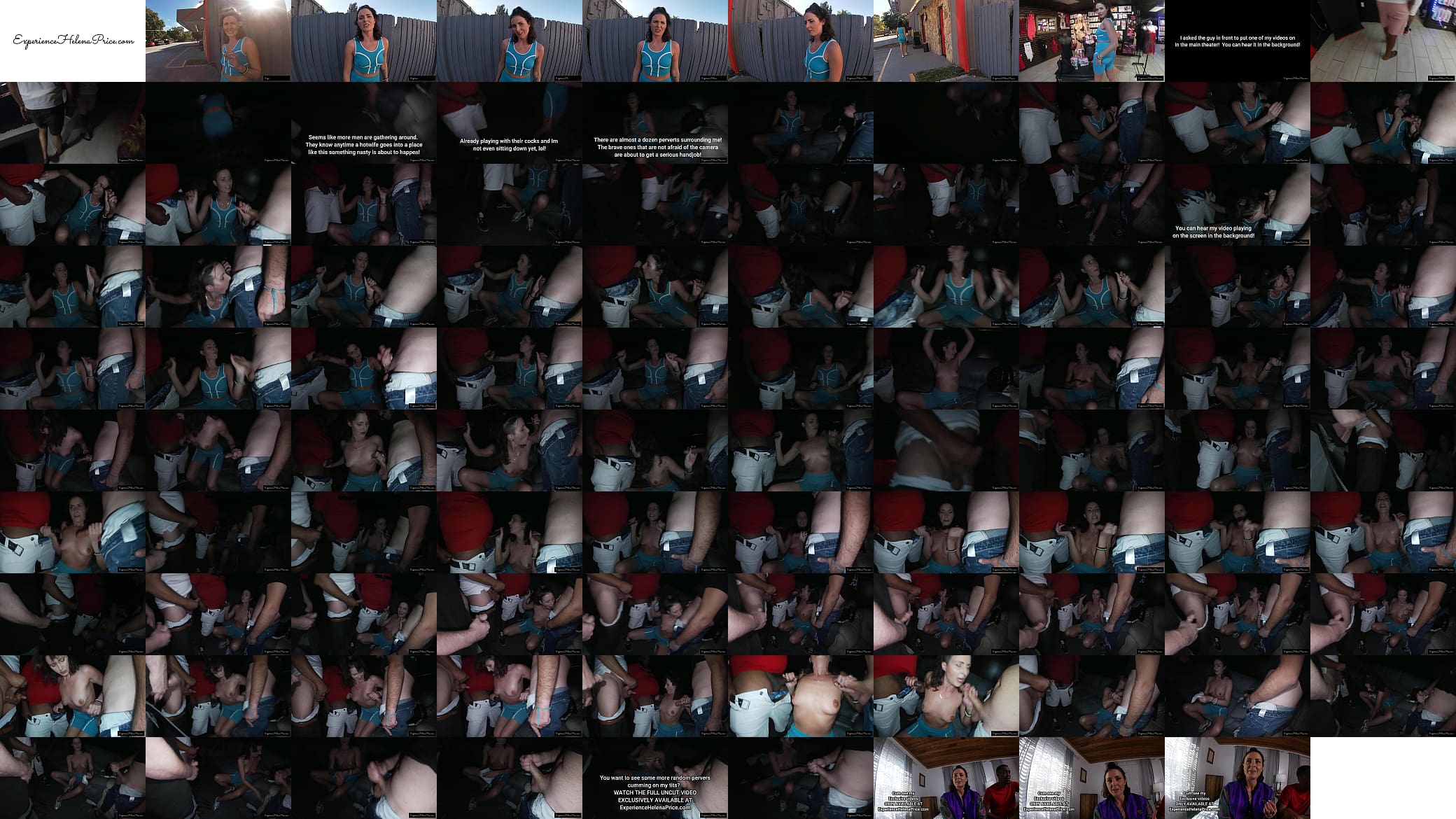 While hubby waits in the car, I Give Adult Theater Handjobs Till They Cum On My Tits! Pt1 预览图