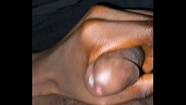 Teen jerks off and shoots a huge cum load all over himself