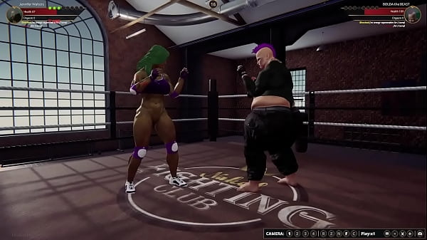 Jennifer Walters VS BOLDA the BEAST (Naked Fighter 3D)