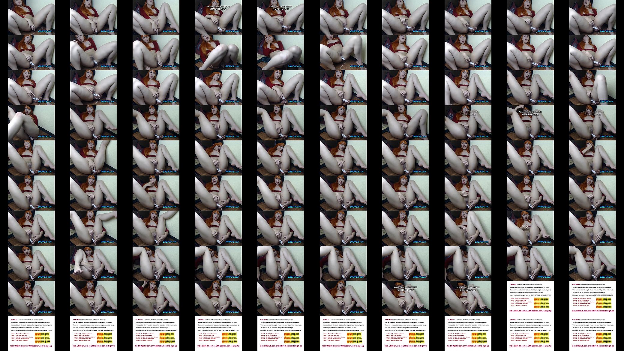 This Horny Redhead Pussy is Enjoying the OMBFUN VIBE Very Much Give Her More 预览图