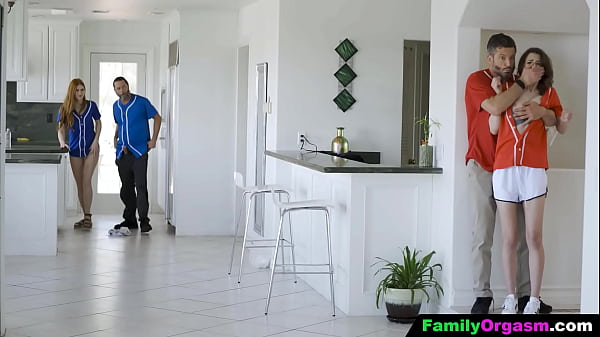 Download Video - FamilyOrgasm - Teens Hanging with Stepdad to Learn Baseball