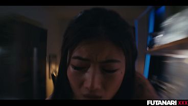 Ladyboy Sex - Asian Girl Grows Futa Cock and Fucks Her Japanese Girlfriend