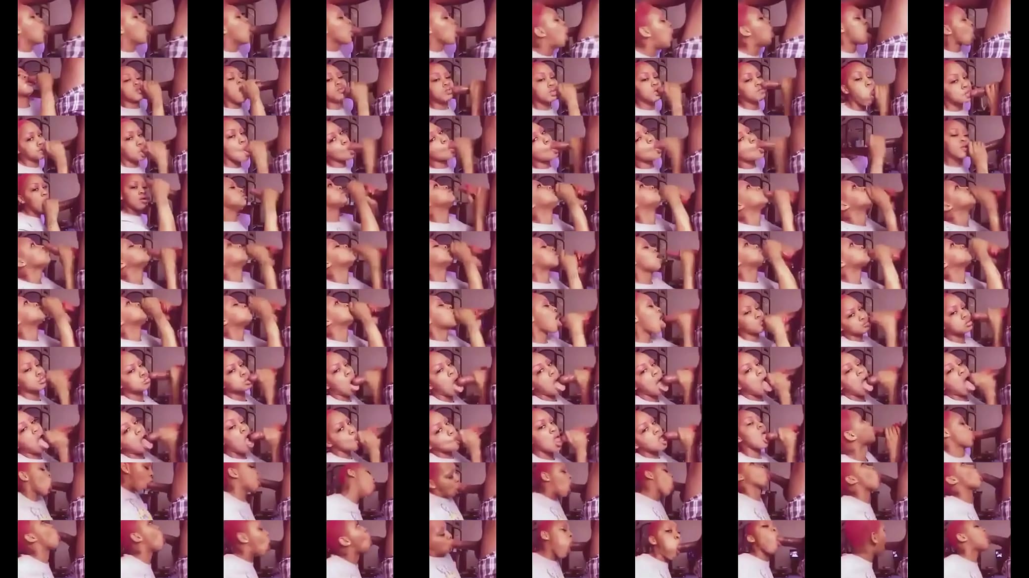Short-Haired Lightskin Girl Gives Black Cock a Blowjob 预览图