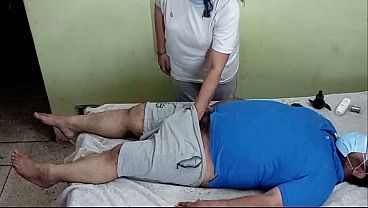 Busty Uniformed Nurse Helps Patient With Deepthroat & Creampie Ride