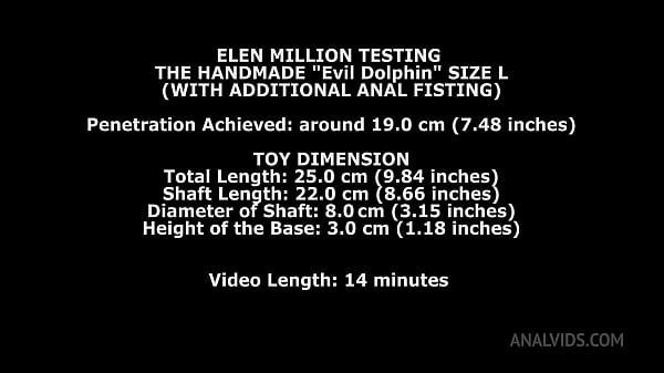 Elen Million Testing The Handmade Dolphin Size L (With Additional Anal Fisting) TWT129
