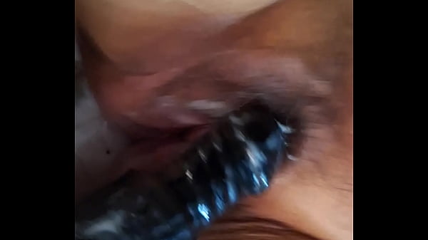 Cock Dildo on Creamy Pussy