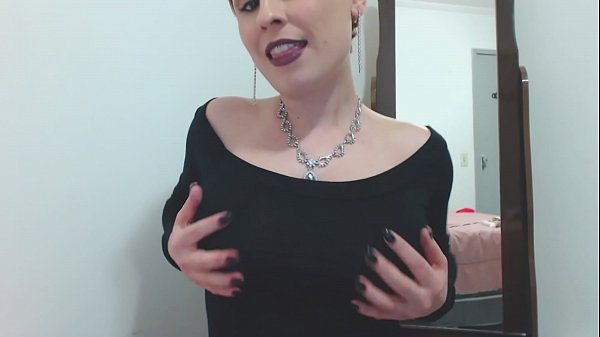 Emme White in Dress Without Panties Sticking Finger Up Her Ass