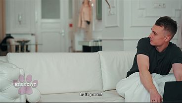おっと&hellip;妻の義理の妹の中に射精しちゃった！？夫が義理の妹2人とベッドを共有してセックス - オードリー・リード &times; MrCat