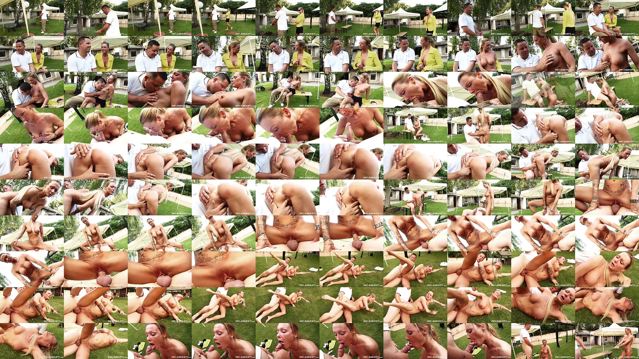 Blonde milf taking cock outdoors 预览图