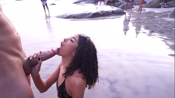 OB Honey, 1.90m Japanese-Brazilian, early evening fucking at the nude beach (DAP, Anal, 0% pussy, 3on1, Blasian, nude beach, public sex, MOC friendly) OB554