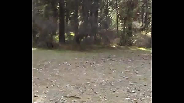 Wife playing with herself in the forest