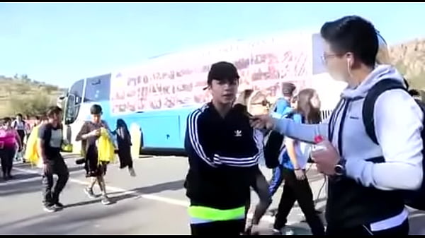 Boy and mon in the party