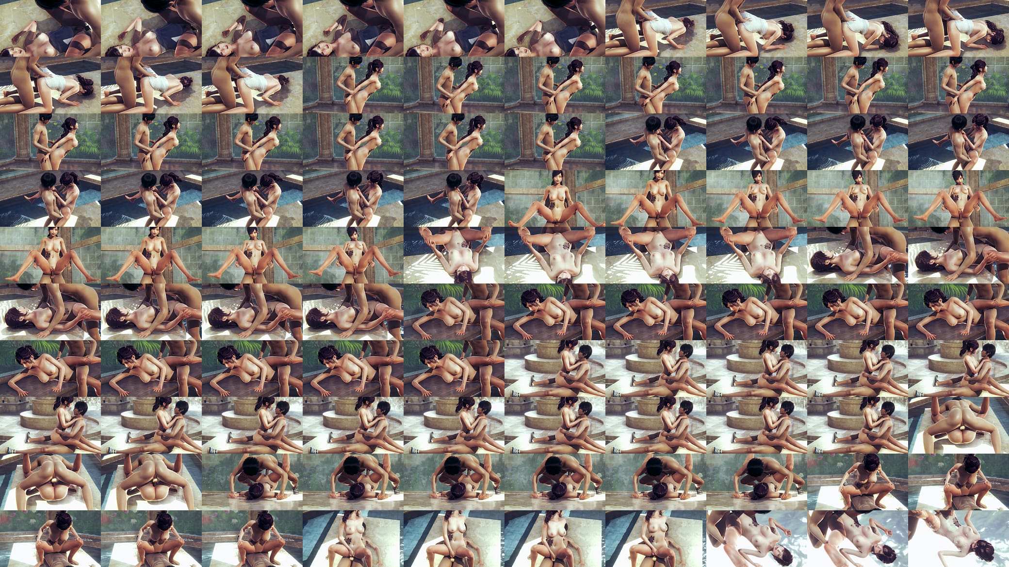 3D Hot Couple Have Sex In Public Bath 预览图