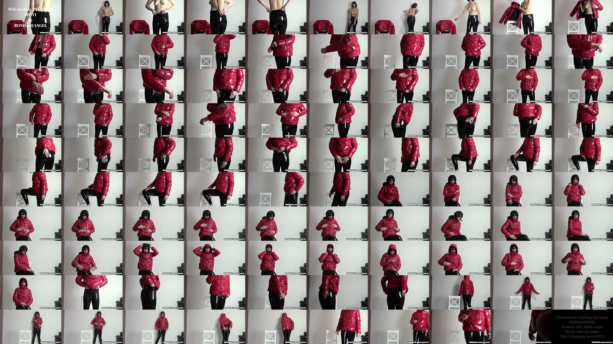 Wife in shiny PVC jacket (POV) 预览图