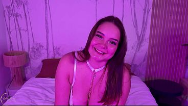 She Swallows the Warm Cum Dripping Down Her Lips