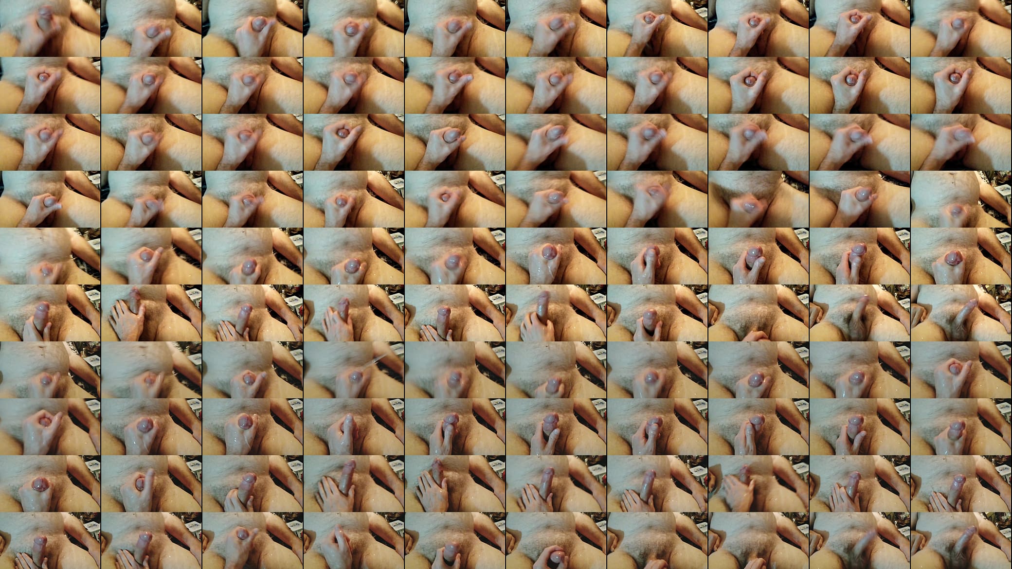 Giving Boyfriend Handjob While He Watch Porn (With Cum Shot) 预览图