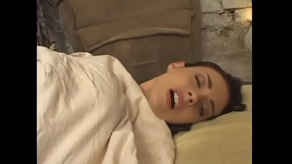Two hot brunettes in erotic lingerie bring a muscular dude to orgasm and lick his cum off a plate