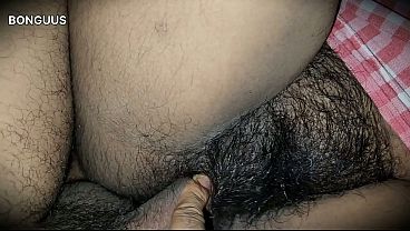 Desi MILF sharing bed when Husband is not at home Hairy Pussy Fucking