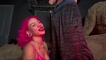 Nali Marie Begging For BWC Cole Church Sloppy Blowjob On Livestream